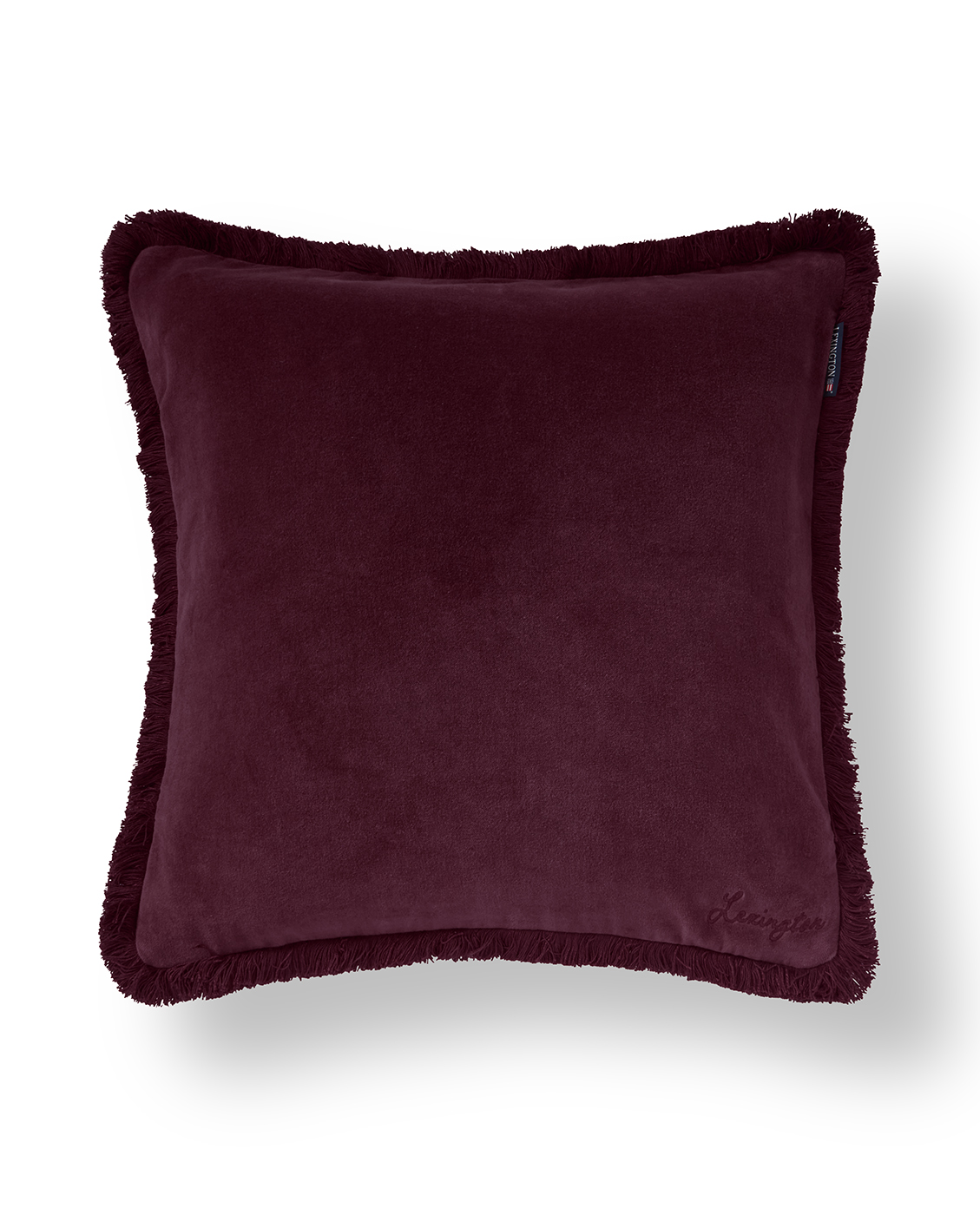 Poszewka Fringe organic cotton velvet pillow cover, fig Lexington 50x50